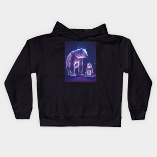 Ursa major and ursa minor constellations. Kids Hoodie